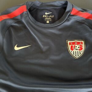 Nike Kids Dark Blue and Red Soccer Jersey